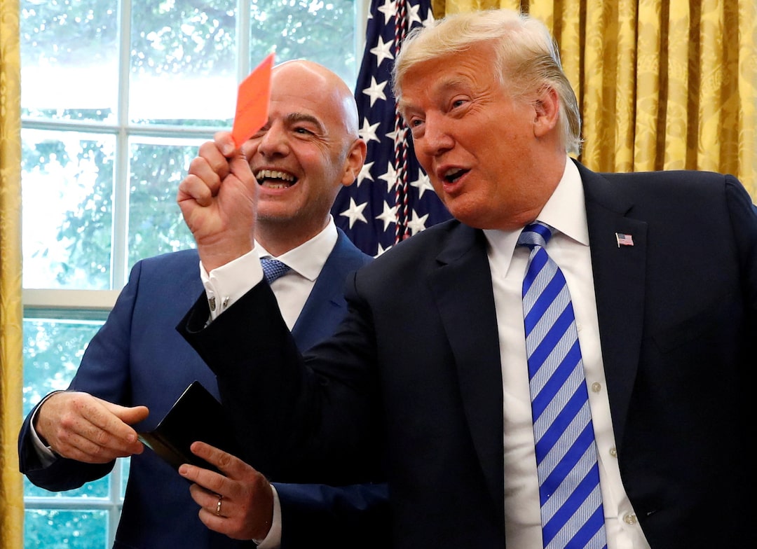 SAKATA LA BALOGUN: Infantino akiri kwamba alipigiwa simu na Donald Trump